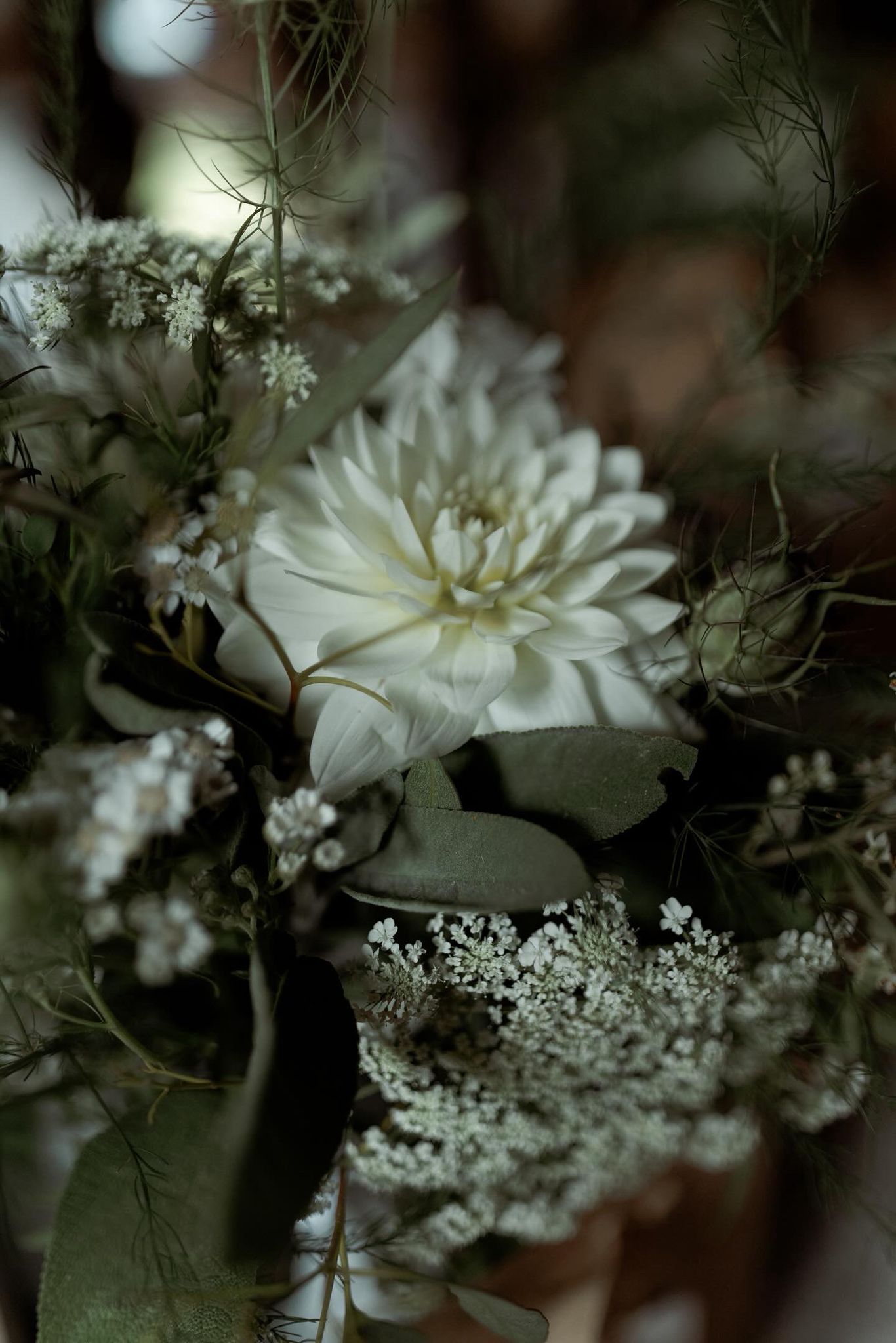 Bridal bouquet with seasonal blooms